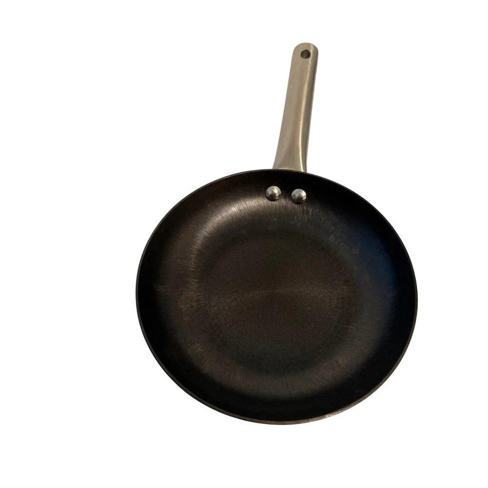 Crofton 8 Inch  Cast Iron Steel Frying Pan Skillet with Riveted Stainless Handle